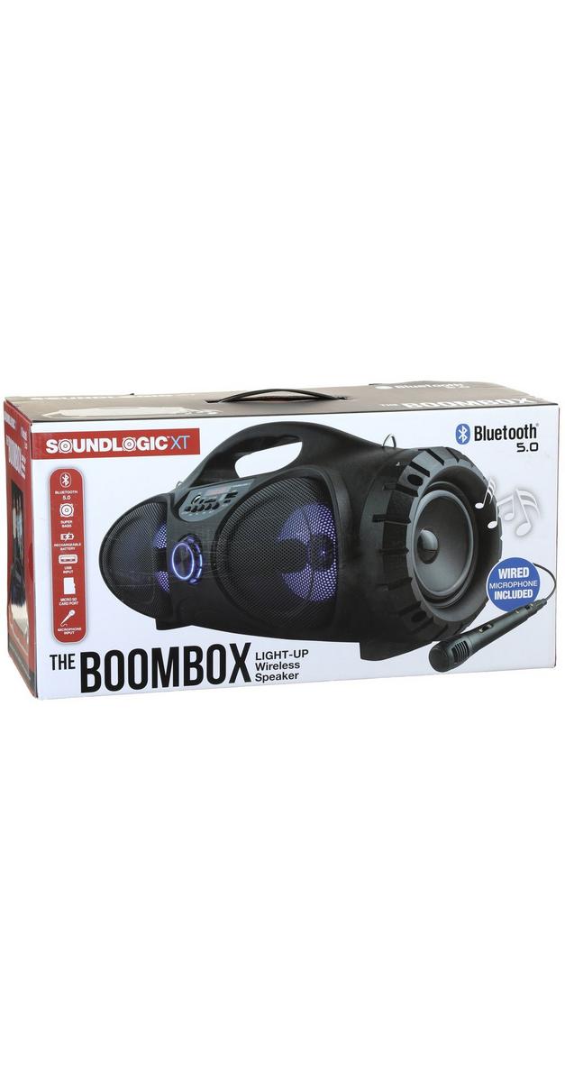 Light Up Wireless Boombox Black Burkes Outlet