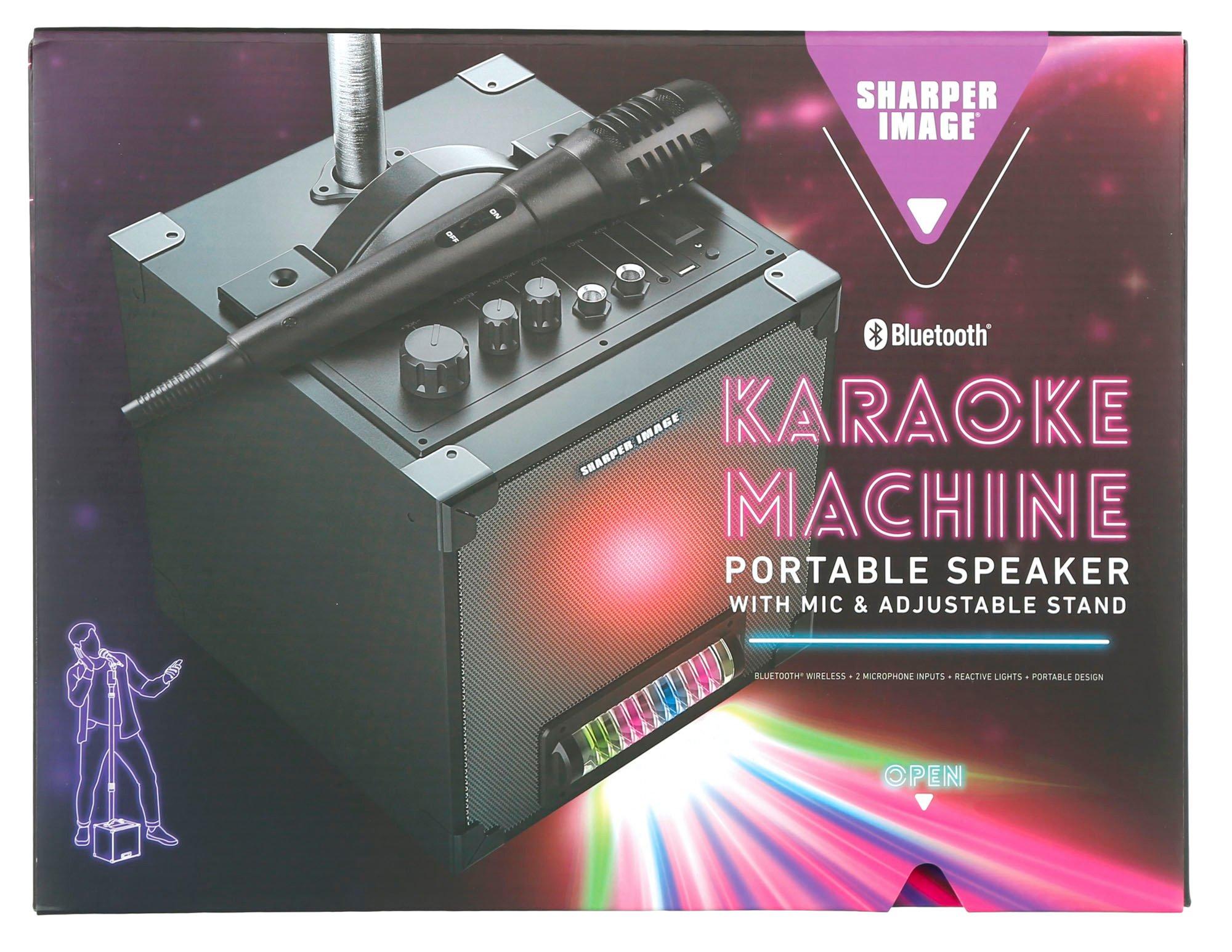 sharper image wireless karaoke speaker