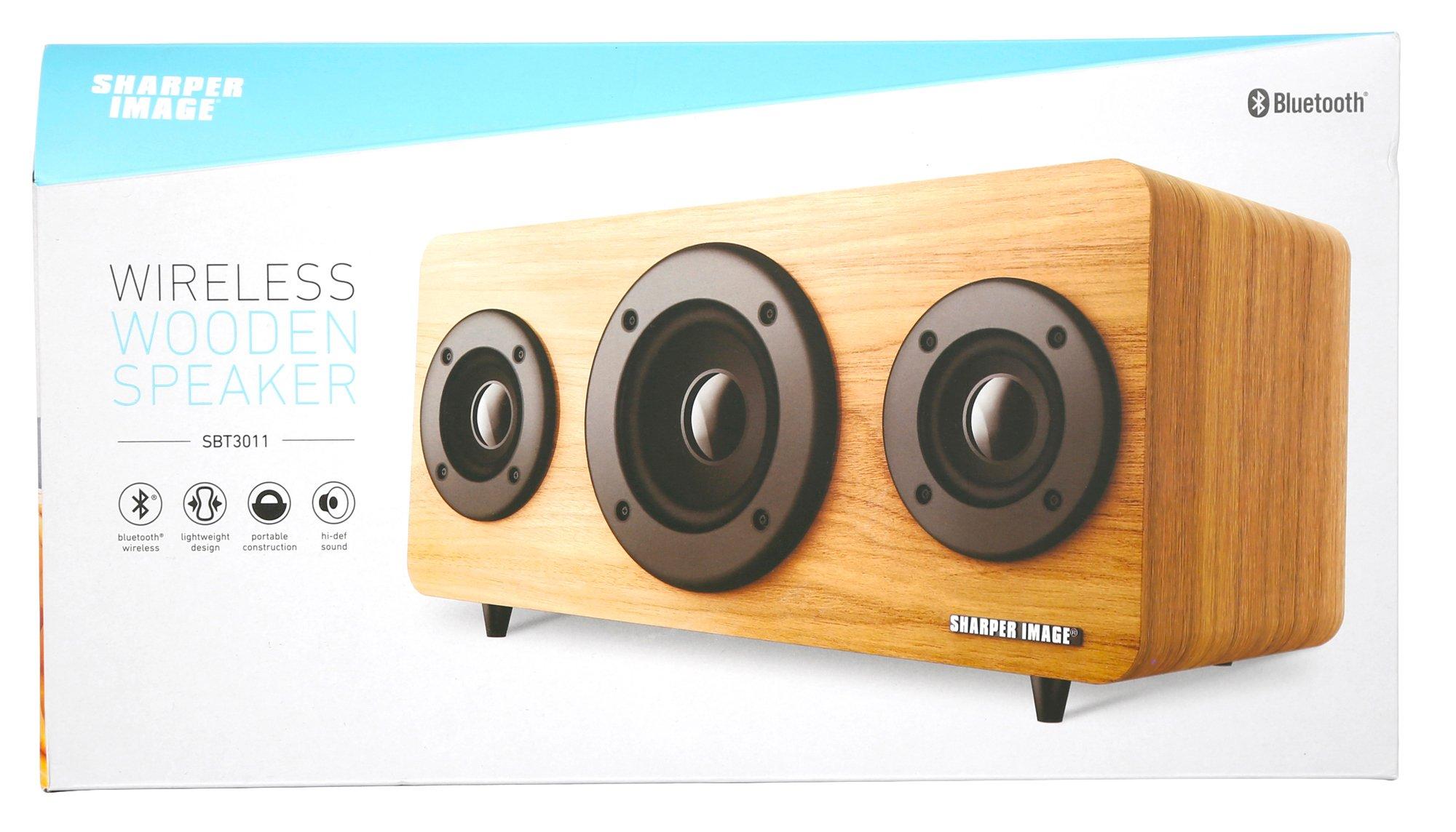 sharper image wooden speaker sbt3011