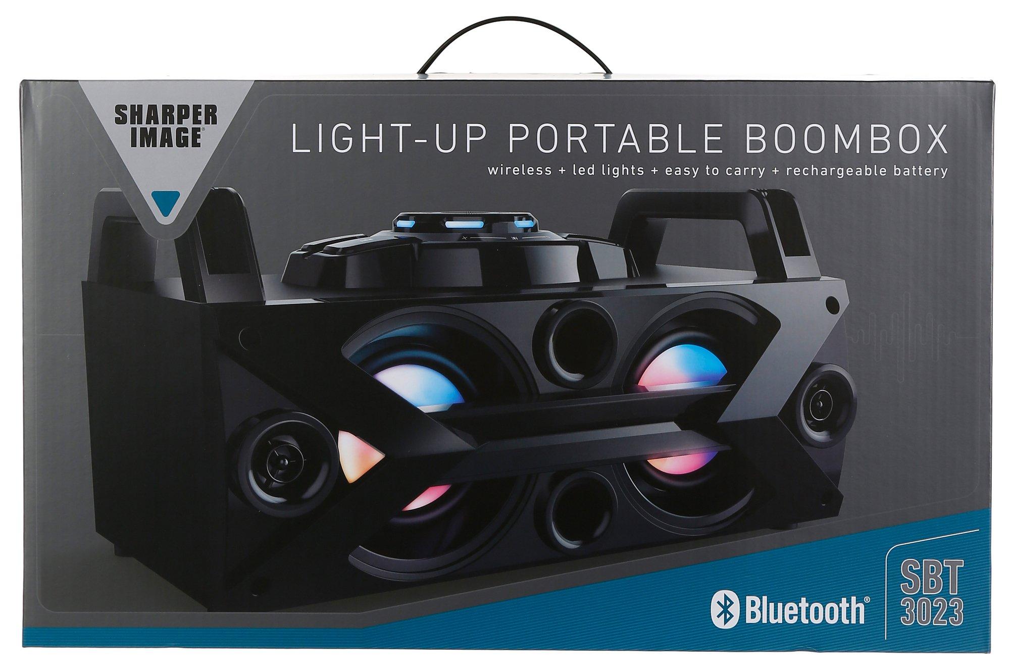 sharper image portable wireless boombox