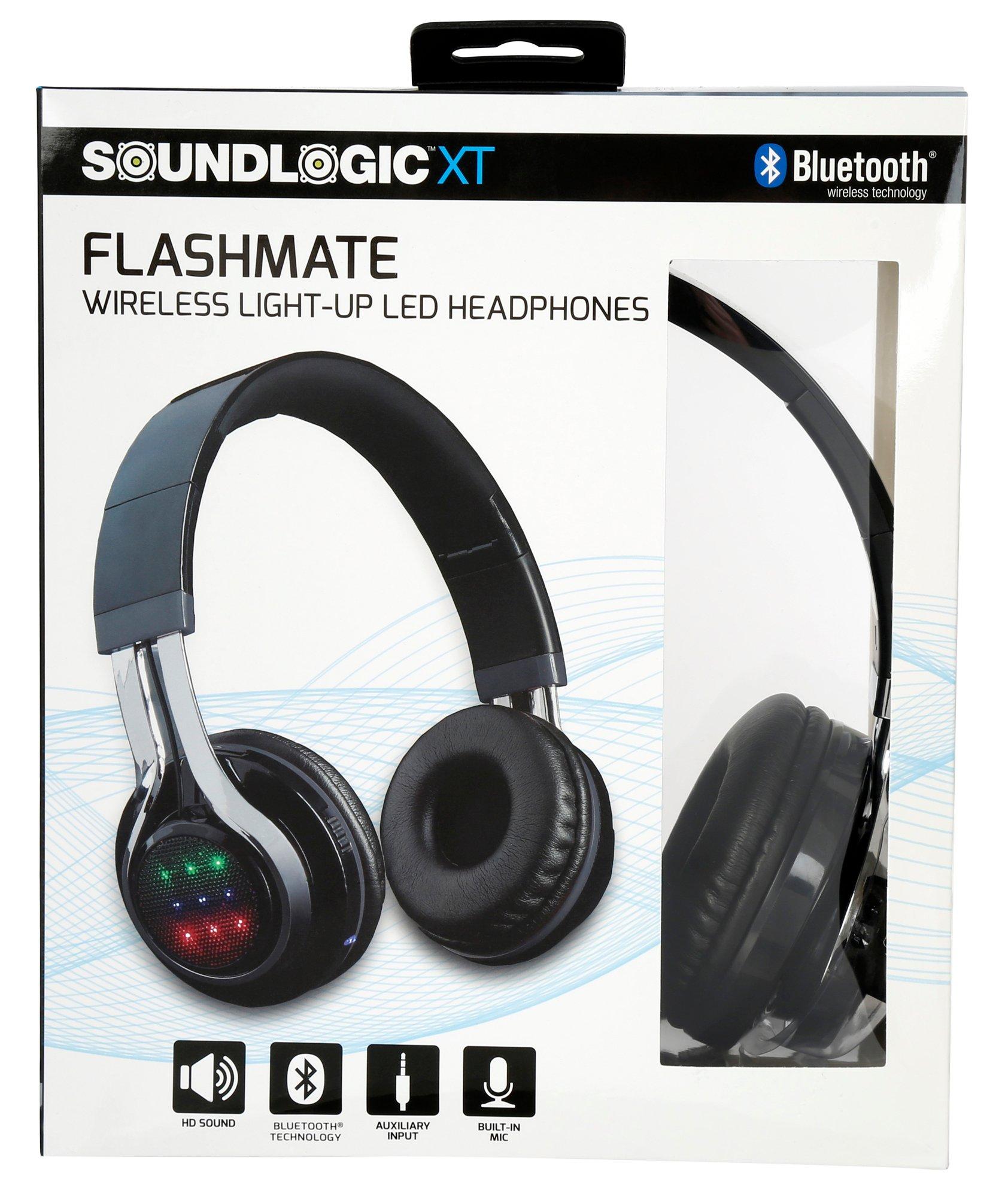 soundlogic wireless light up headphones