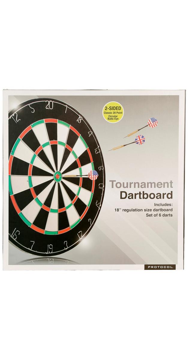 18" Dual Sided Tournament Dartboard Burkes Outlet