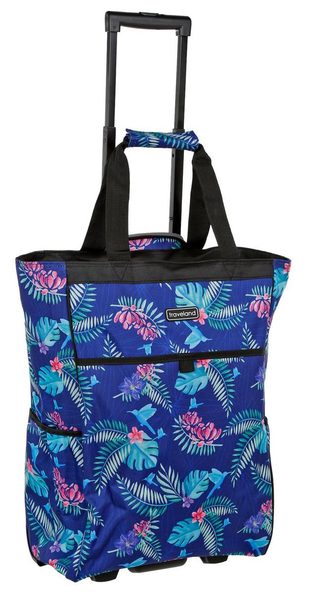20" Multi Purpose Rolling Tote Blue Burkes Outlet