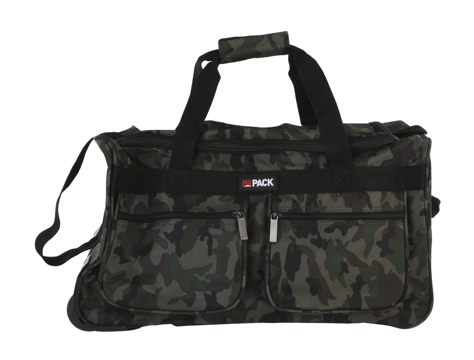 camouflage duffle bags with wheels