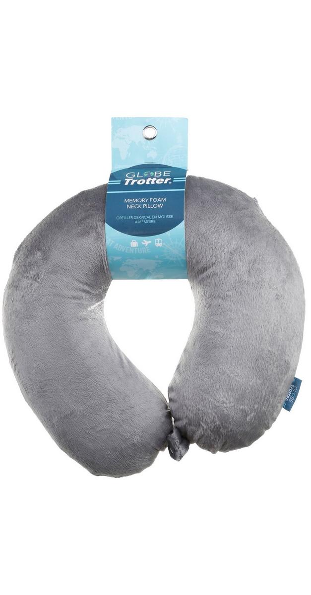 Memory Foam Travel Pillow Grey Burkes Outlet