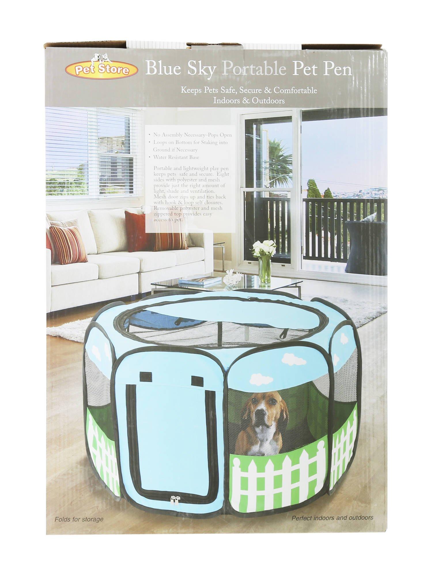 Portable Pet Pen Blue Sky Burkes Outlet