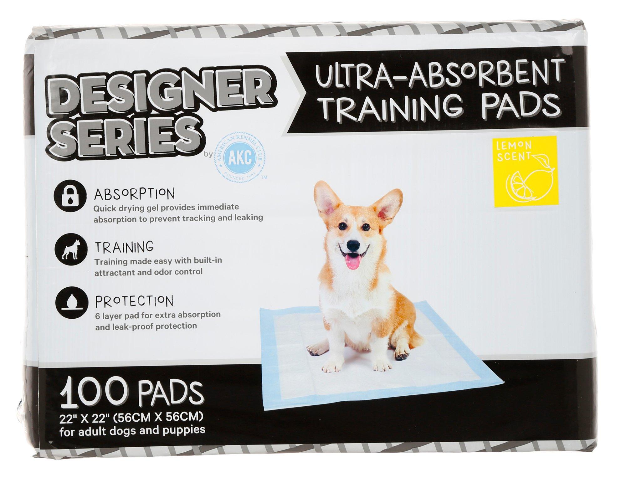 akc ultra absorbent training pads