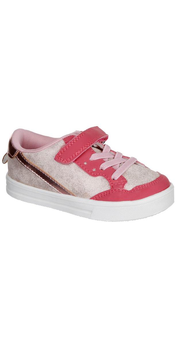 Toddler Girls Velcro Sneakers - Pink | Burkes Outlet