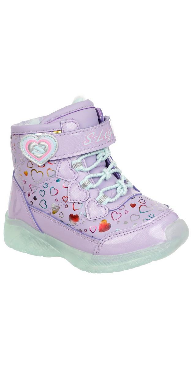 Toddler Girls Light Up Sneakers Purple Burkes Outlet