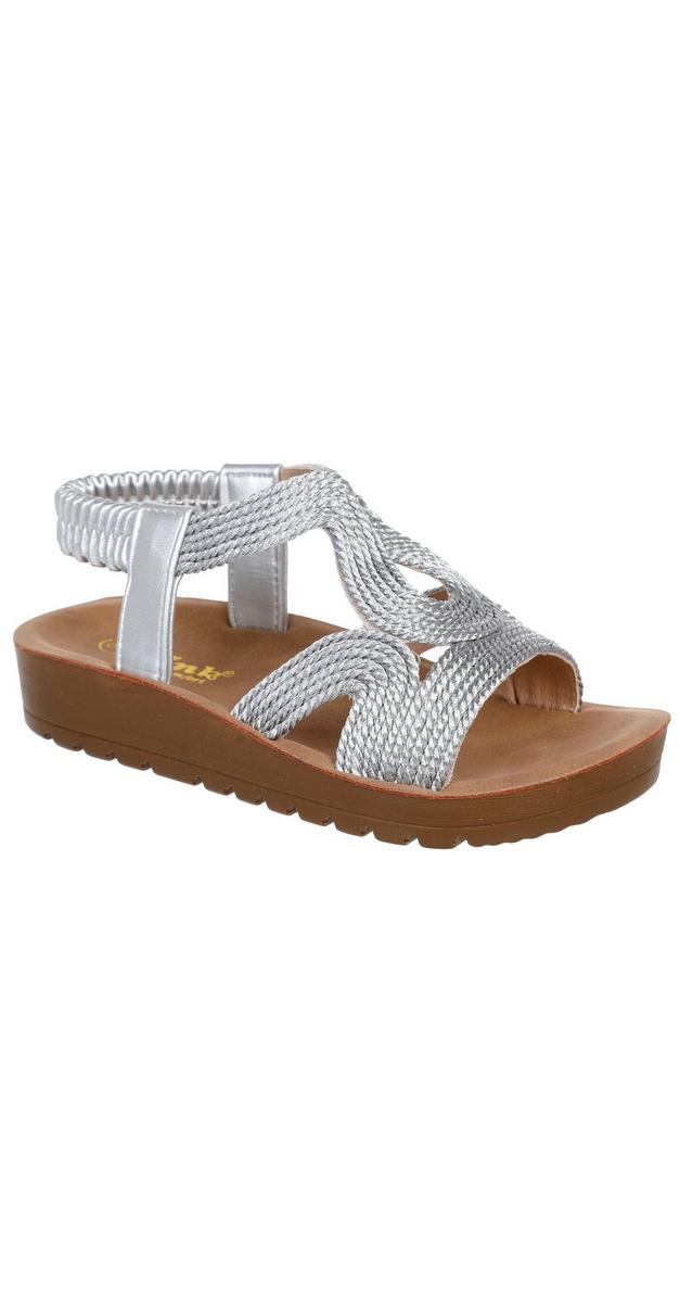 Girls Relay Sandals - Silver | Burkes Outlet