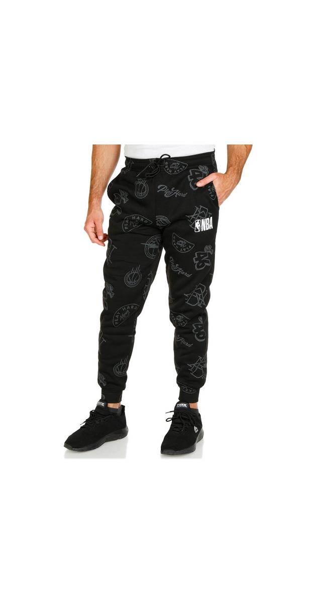 Men's Active Logo Joggers Black Burkes Outlet