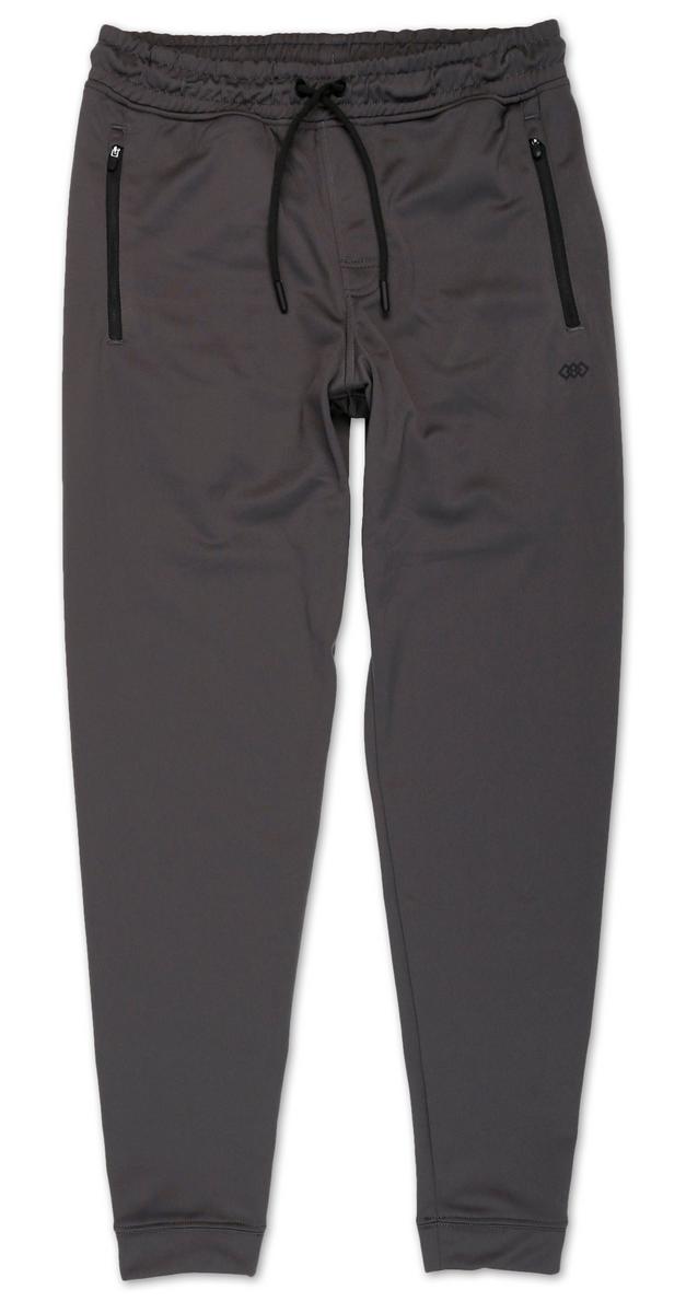 Men's Active Comfort Fit Pants Charcoal Burkes Outlet