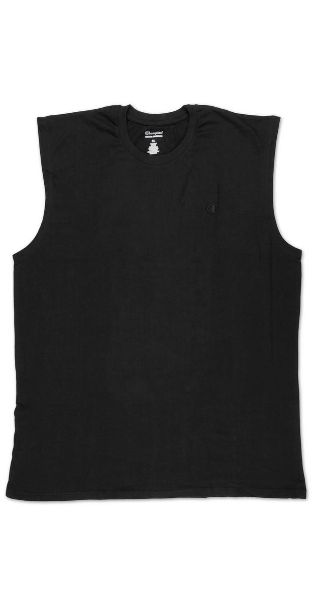 Big Men's Active Logo Sleeveless Muscle Shirt - Black | Burkes Outlet