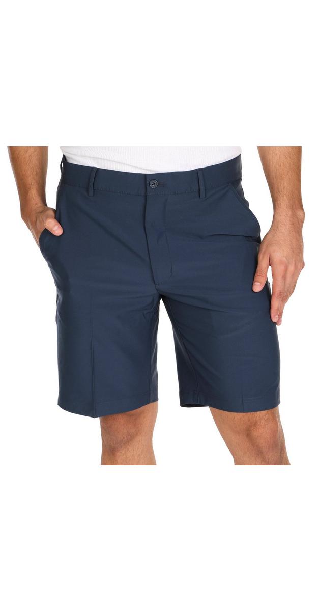 Men's Performance Stretch Chino Shorts Navy Burkes Outlet