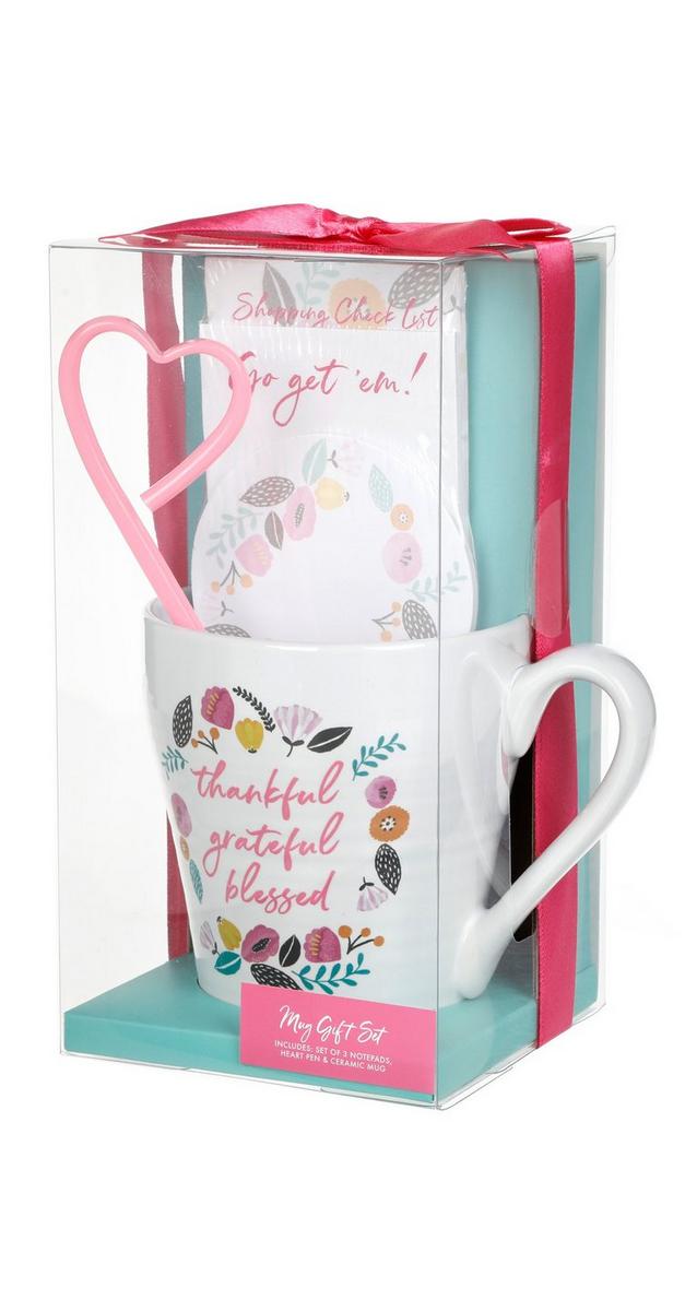 Mug & Notepad Gift Set Burkes Outlet