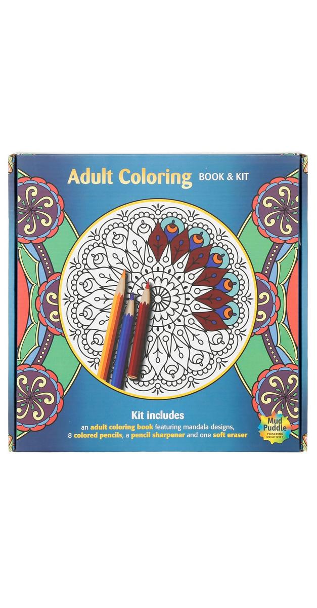 Adult Coloring Book & Kit Burkes Outlet