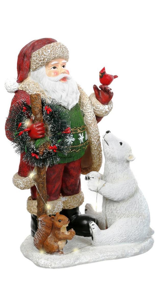 LightUp Woodland Santa & Polar Bear Burkes Outlet