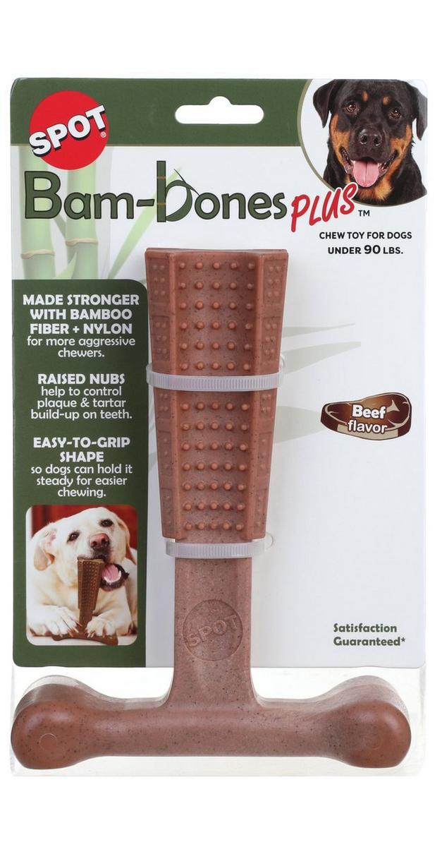 Bam-Bones Plus Chew Toy - Beef Flavor | Burkes Outlet