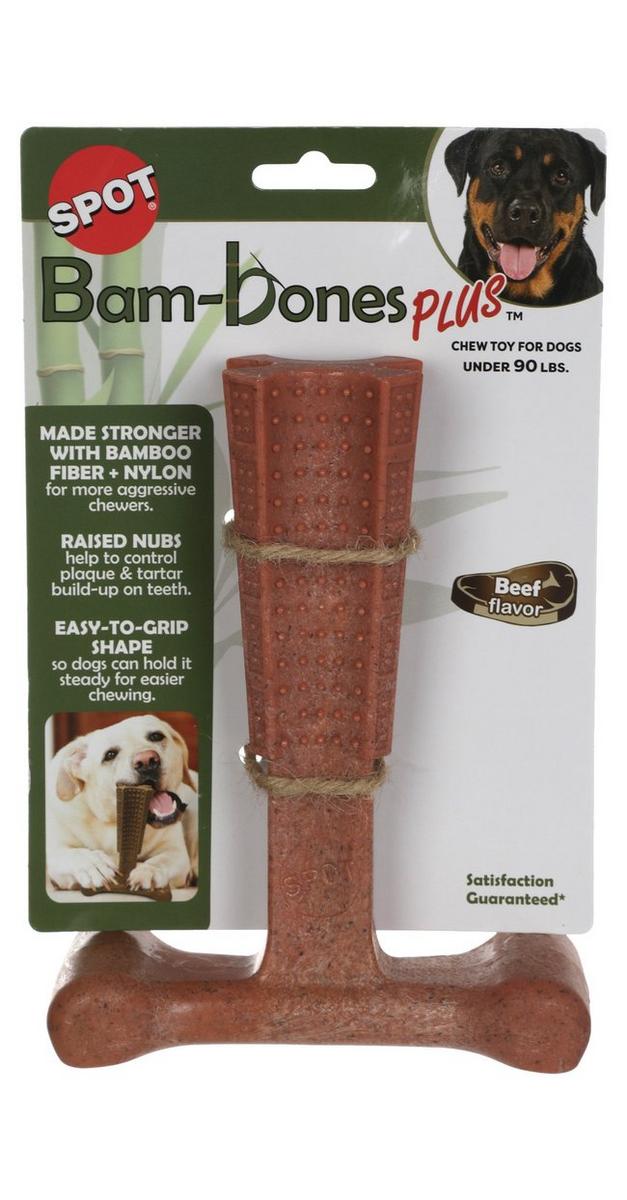 Beef Flavor Bam-Bones Plus Dog Chew Toy | Burkes Outlet