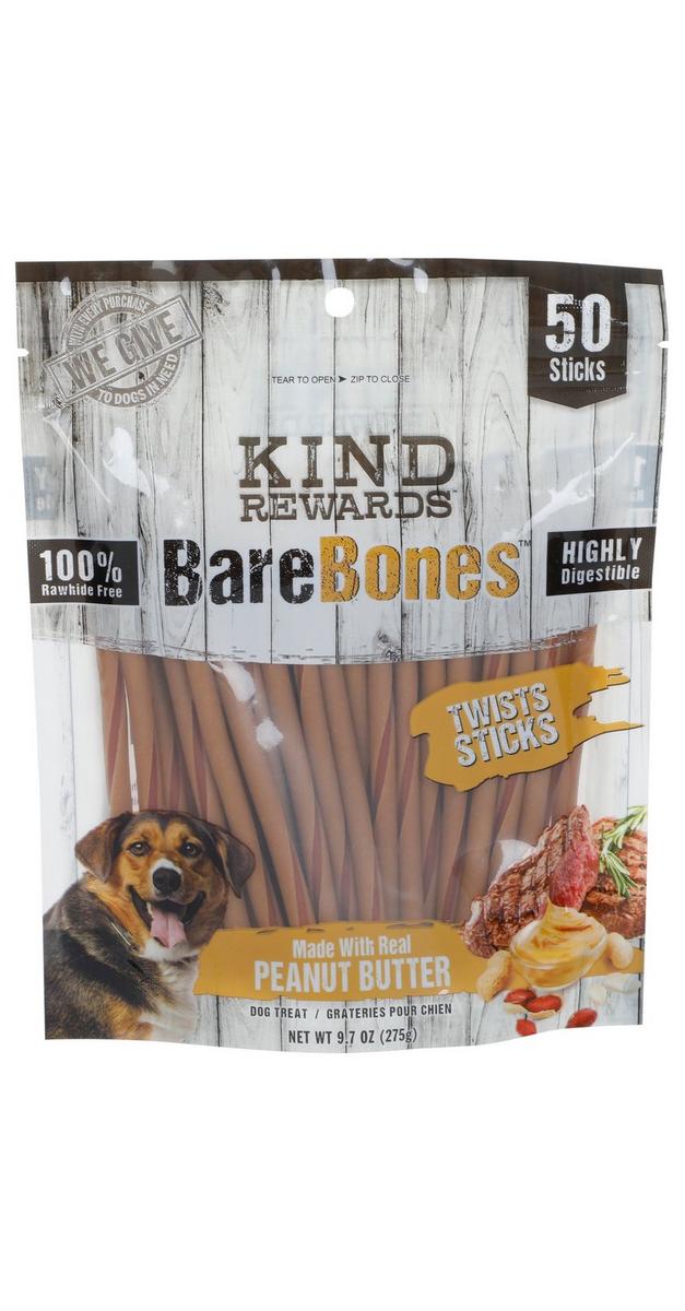 50 Pk Bare Bones Peanut Butter Twists Sticks Burkes Outlet