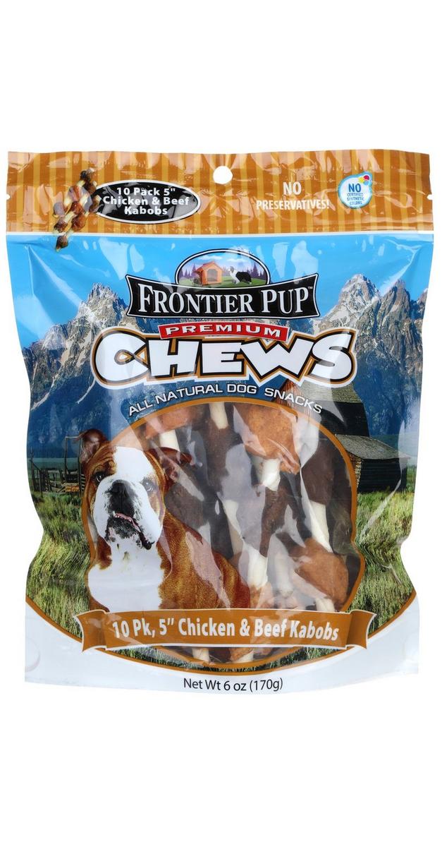 10 Pk Chicken & Beef Kabobs Dog Treats | Burkes Outlet